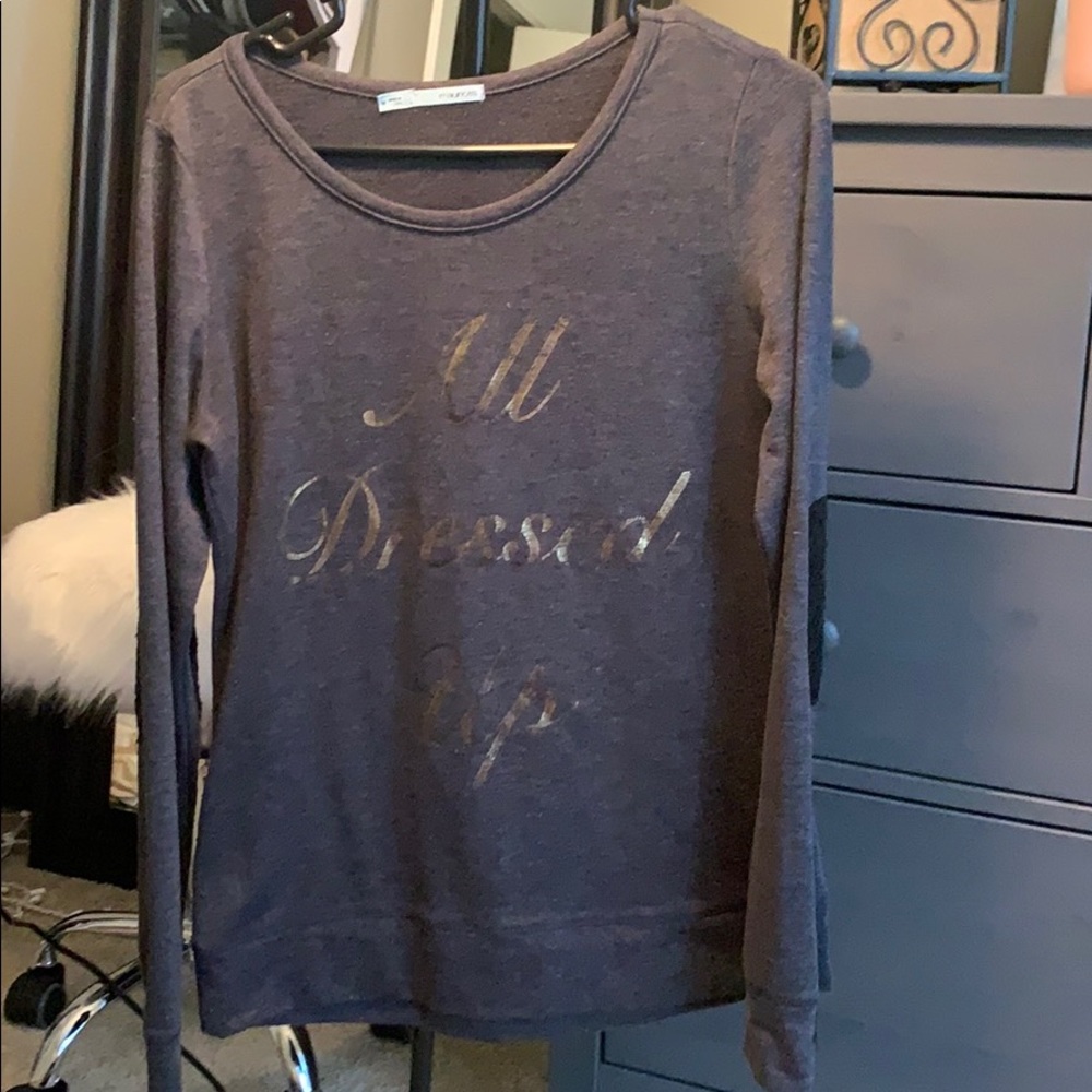 “All dressed up” sweater